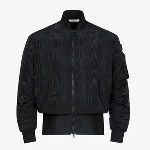 MOIRÉ & TROMPE-L'ŒIL EFFET BOMBER JACKET